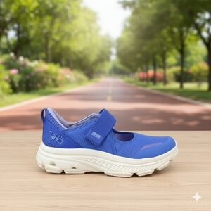 Ryka Kids Blue Mary Jane Sneaker with White Sole